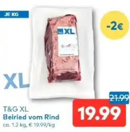 T&G T&G XL Beiried vom Rind Angebot