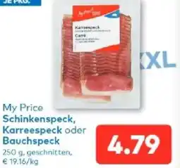 T&G My Price Schinkenspeck, Karreespeck oder Bauchspeck Angebot