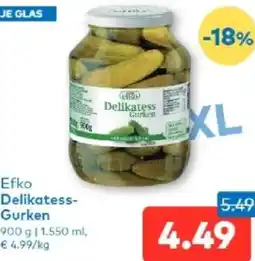 T&G Efko Delikatess- Gurken Angebot