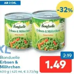 T&G Bonduelle Erbsen & Möhrchen Angebot