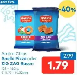 T&G Amica Chips Anello Pizza oder ZIG ZAG BACON Angebot