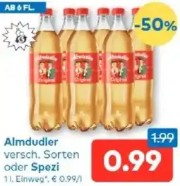 T&G Almdudler versch. Sorten oder Spezi Angebot