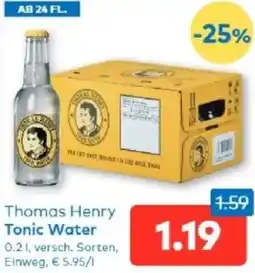 T&G Thomas Henry Tonic Water Angebot