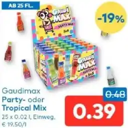 T&G Gaudimax Party- oder Tropical Mix Angebot