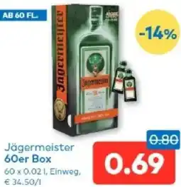 T&G Jägermeister 60er Box Angebot