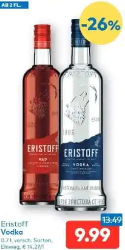T&G Eristoff Vodka Angebot