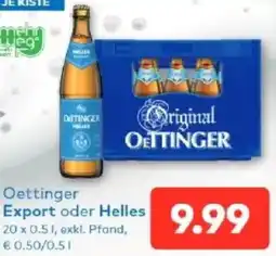 T&G Oettinger Export oder Helles Angebot