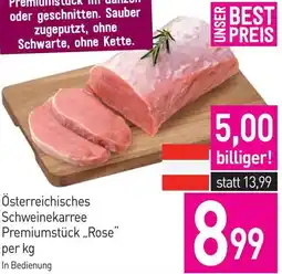 Sutterlüty Österreichisches Schweinekarree Premiumstück Rose Angebot