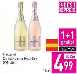 Sutterlüty Freixenet Carta Dry oder Rosé Dry Angebot