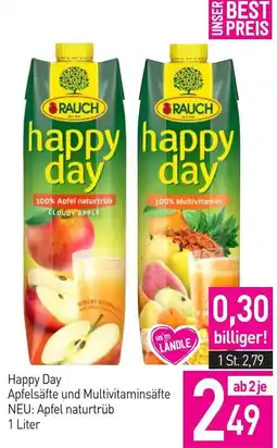 Sutterlüty Happy Day Apfelsäfte und Multivitaminsäfte NEU: Apfel naturtrüb Angebot