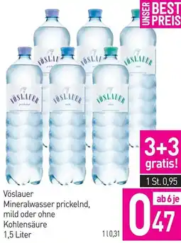 Sutterlüty Vöslauer Mineralwasser prickelnd, mild oder ohne Kohlensäure Angebot