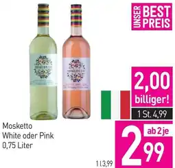 Sutterlüty Mosketto White oder Pink Angebot