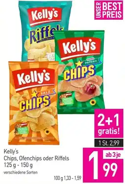 Sutterlüty Kelly's Chips, Ofenchips oder Riffels Angebot