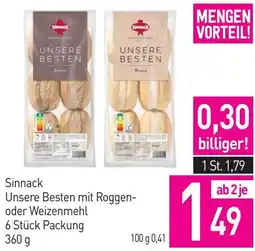 Sutterlüty Sinnack Unsere Besten mit Roggen- oder Weizenmehl Angebot