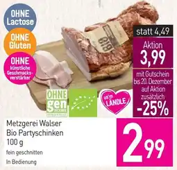 Sutterlüty Metzgerei Walser Bio Partyschinken Angebot