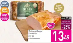 Sutterlüty Metzgerei Broger Karreefilet Angebot