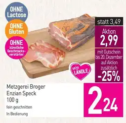 Sutterlüty Metzgerei Broger Enzian Speck Angebot