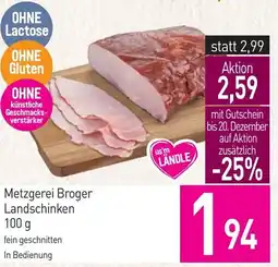 Sutterlüty Metzgerei Broger Landschinken Angebot