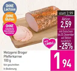 Sutterlüty Metzgerei Broger Pfefferkarree Angebot