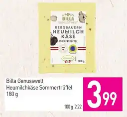 Sutterlüty Billa Genusswelt Heumilchkäse Sommertrüffel Angebot