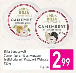 Sutterlüty Billa Genusswelt Camembert mit schwarzem Trüffel oder mit Pistazie & Walnuss Angebot