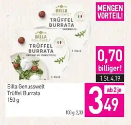 Sutterlüty Billa Genusswelt Trüffel Burrata Angebot