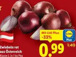 Lidl Zwiebeln rot aus Österreich Angebot