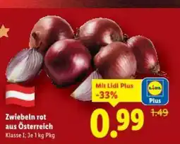 Lidl Zwiebeln rot aus Österreich Angebot