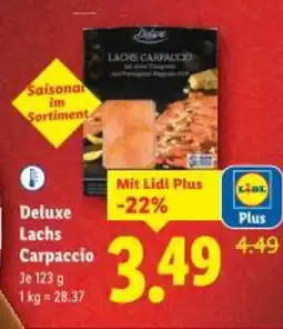 Lidl Deluxe Lachs Carpaccio Angebot