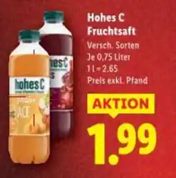 Lidl Hohes C Fruchtsaft Angebot
