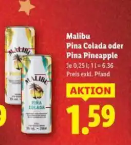 Lidl Malibu pina colada oder pina pineapple Angebot