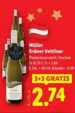 Lidl Müller Grüner Veltliner Angebot