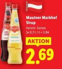 Lidl Mautner Markhof Sirup Angebot