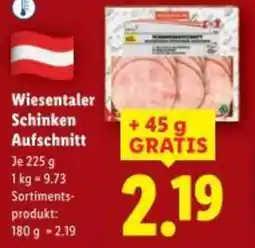 Lidl Wiesentaler Schinken Aufschnitt Angebot