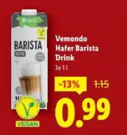 Lidl Vemondo hafer barista Angebot