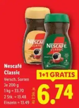 Lidl Nescafé Classic Angebot
