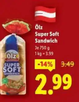 Lidl Ölz Super Soft Sandwich Angebot