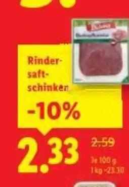 Lidl Rinder- saft- schinken Angebot