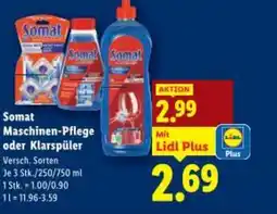 Lidl Somat Maschinen-Pflege oder Klarspüler Angebot