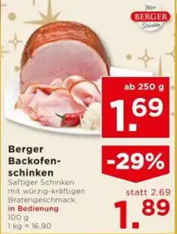 Unimarkt Berger backofen- schinken Angebot