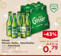 Unimarkt Gösser Märzen, Helles, NaturRadler oder NaturGold Angebot
