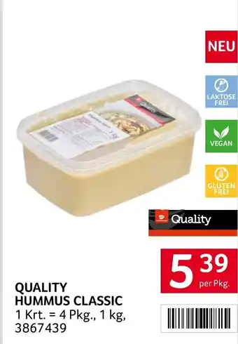 Quality hummus classic