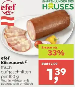 ADEG efef Käsewurst Angebot