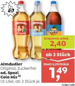 ADEG Almdudler od. Spezi Cola Mix Angebot