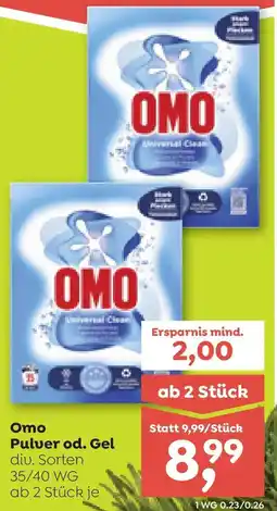 ADEG Omo Pulver od. Gel Angebot