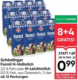 Maximarkt Schärdinger Formil H-Vollmilch oder H-Leichtmilch Angebot
