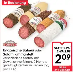 Maximarkt Ungarische Salami oder Salami ummantelt Angebot