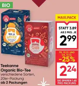 Maximarkt Teekanne Organic Bio-Tee Angebot