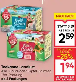 Maximarkt Teekanne Landlust Angebot