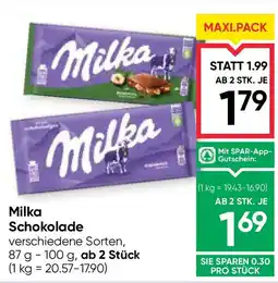 Maximarkt Milka Schokolade Angebot